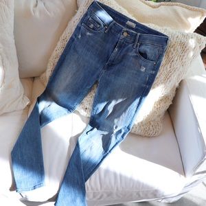 Mother high waisted looker jeans, Light Graffiti.